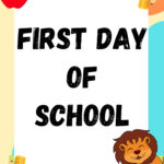 Cute First Day Of School Signs