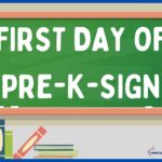 First Day Of Pre-k Sign