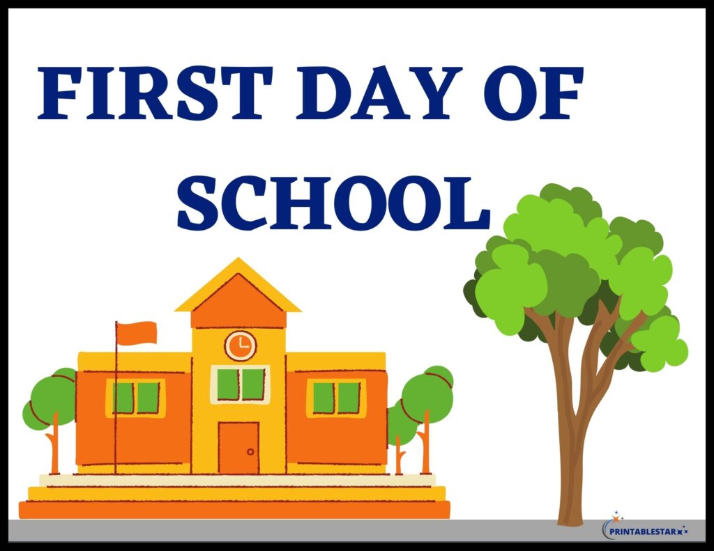 First Day Of School Signs