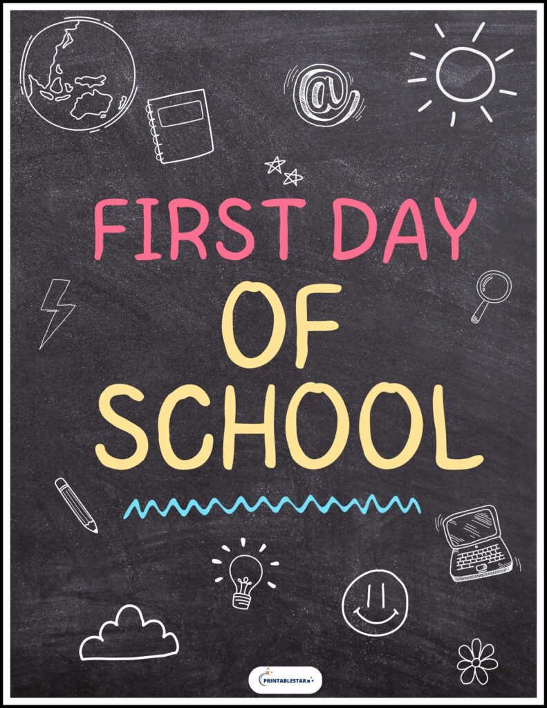 First day Of school Sign