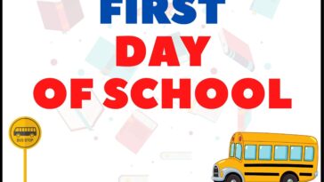 Free First Day Of School Signs