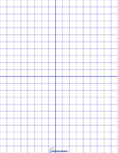 Printable Graph Paper With Axis Blue