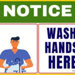 Wash Hands Here Sign