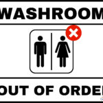 Washroom Out Of Order Sign