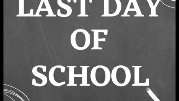 Last Day Of School Chalk Signs