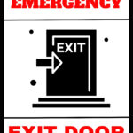 Emergency Exit Door Signs