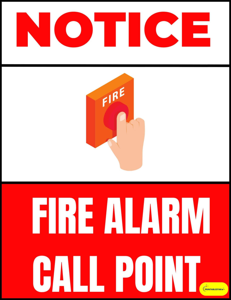 Fire Alarm Call Point Sign PDF
