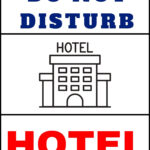 Do Not Disturb Hotel Sign