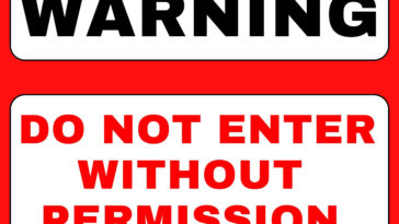 Do Not Enter Without Permission Sign
