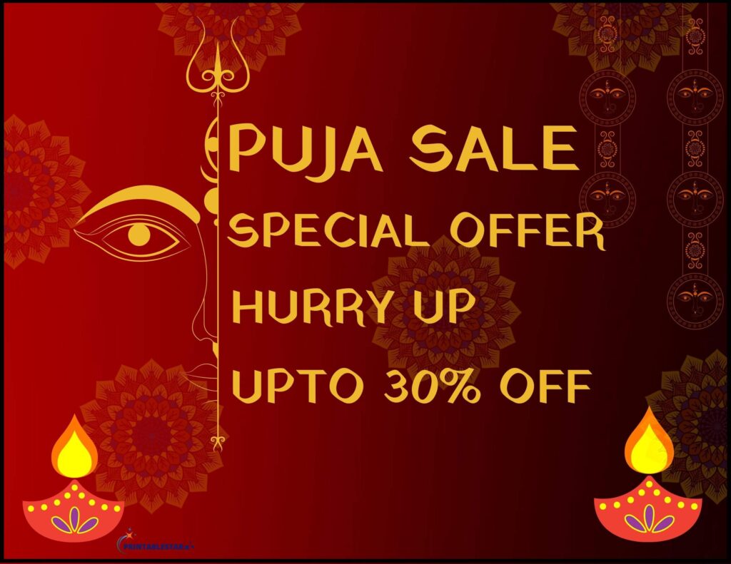 Puja Sale Sign